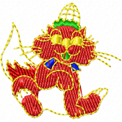 Cats Embroidery Design 3 Cats Embroidery Design 3